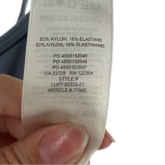 Aritzia Wilfred free divinity one-piece scoop back  bodysuit blue grey sz sm - Picture 8 of 13